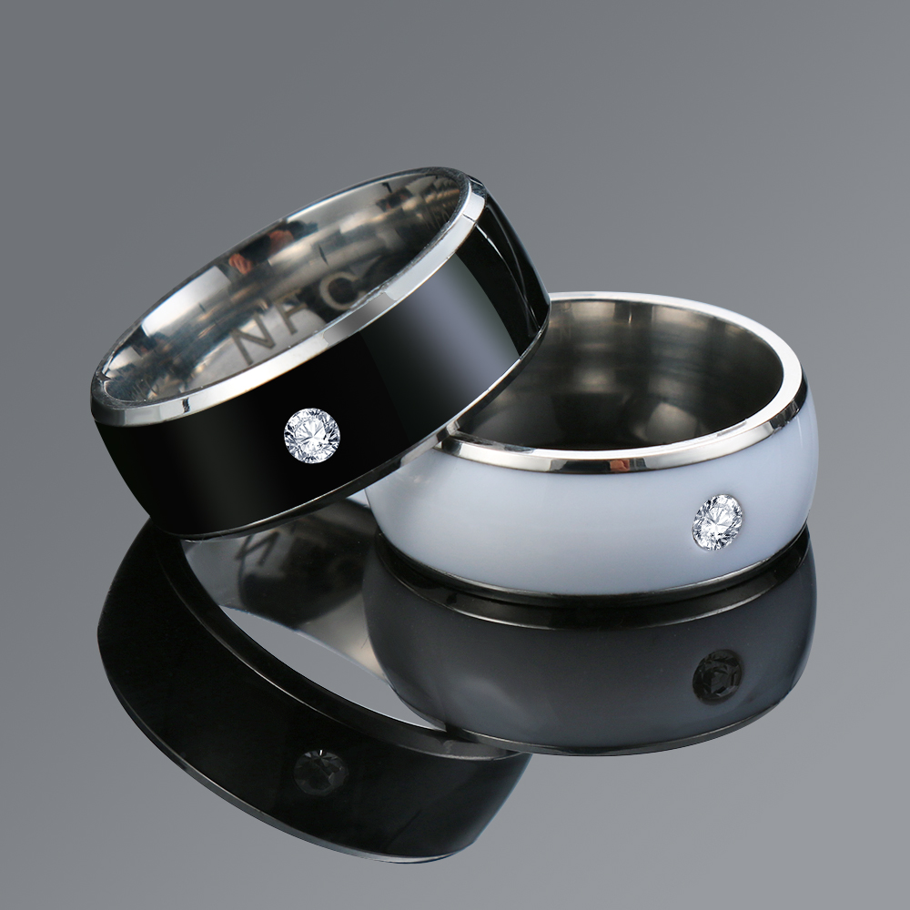 NFC 스마트 핑거 디지털 스테인레스 스틸 커플 반지, - Smart Ring Nfc Pay 리뷰 및 가격